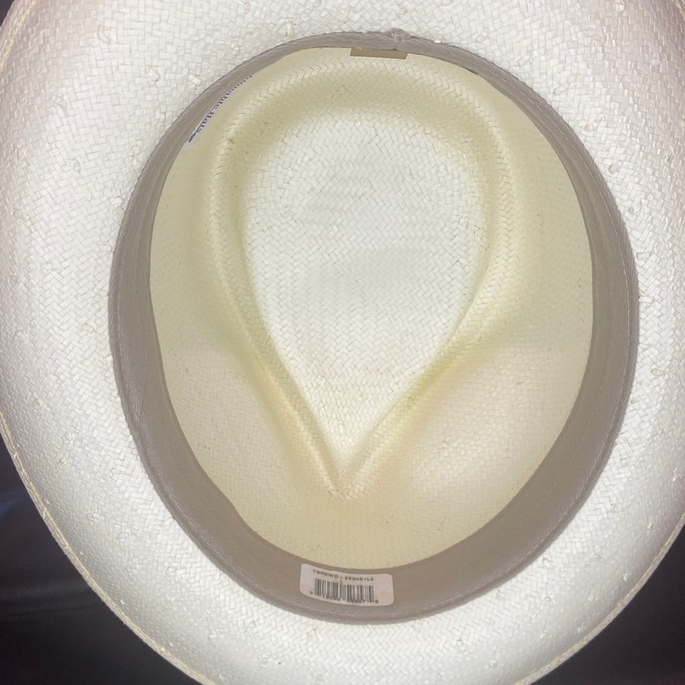 Stetson Light Straw Fedora Hat - Ivory - Picture 9 of 16